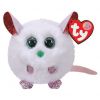 TY Puffies - BRIE the Christmas Mouse (3 inch) (Mint)