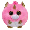 TY Puffies - FANTASIA the Pink Unicorn (4 inch) (Mint)