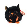 TY Puffies (Beanie Balls) Plush - MYSTIC the Black Cat (3 inch) (Mint)