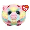 TY Puffies (Beanie Balls) Plush - PIGASSO the Pig (3 inch) (Mint)