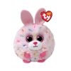 TY Puffies (Beanie Balls) Plush - STRAWBERRY the Pink Easter Bunny Rabbit (3 inch) (Mint)