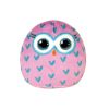 TY Mini Beanie Squishies (Squish-A-Boos) Plush - WINKS the Owl (3 inch) (Mint)