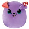 TY Squish-A-Boos Plush - BITSY the Purple Dog (Small Size - 10 inch) (Mint)