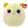 TY Squish-A-Boos Plush - BUTTERCUP the Yellow Bear (Small Size - 10 inch) (Mint)