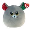 TY Squish-A-Boos Plush - CHIPPER the Mouse (Small Size - 10 inch) (Mint)