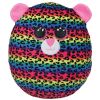 TY Squish-A-Boos Plush - DOTTY the Rainbow Leopard (Small Size) (Mint)