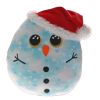 TY Squish-A-Boos Plush - FLECK the Snowman (Small Size - 10 inch) (Mint)