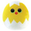 TY Beanie Squishies (Squish-A-Boos) Plush - HATCH the Easter Chick in Egg (10 inch) (Mint)