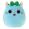 TY Beanie Squishies (Squish-A-Boos) Plush - KIRRA the Blue Kitty Cat (10 inch) (Mint)