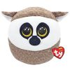 TY Squish-A-Boos Plush - LINUS the Ring-Tailed Lemur (Small Size - 10 inch) (Mint)
