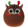 TY Squish-A-Boos Plush - MINX the Reindeer (Small Size - 10 inch) (Mint)