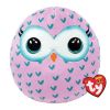 TY Squish-A-Boos Plush - WINKS the Owl (Small Size - 10 inch) (Mint)