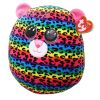 TY Squish-A-Boos Plush - DOTTY the Rainbow Leopard (12 inch) (Mint)