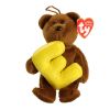 TY Alphabet Beanie Baby - E (5.5 inch) (Mint)