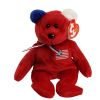 TY Beanie Baby - AMERICA the Bear (Red Version) (8.5 inch - Mint)