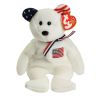 TY Beanie Baby - AMERICA the Bear (White Version) (8.5 inch - Mint)