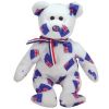 TY Beanie Baby - AOTEAROA the Bear *w/ FLAG NOSE* (8.5 inch - Mint)