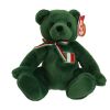 TY Beanie Baby - BASILICO the Bear (7.5 inch) (Mint)