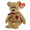 TY Beanie Baby - BIG APPLE the Bear  (8.5 inch) (Mint)