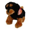 TY Beanie Baby - BRUTUS the Rottweiler Dog (Sitting version) (7 inch) (Mint)