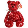 TY Beanie Baby - CANDY CANES the Bear (Red Version) (8 inch) (Mint)