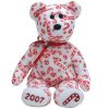 TY Beanie Baby - CANDY CANES the Bear (White Version) (8 inch) (Mint)