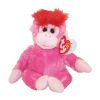 TY Beanie Baby - CHARMER the Pink Monkey (6 inch) (Mint)