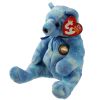 TY Beanie Baby - CLUBBY 6 the Bear (Blue Version) (8 inch - Mint)