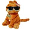 TY Beanie Baby - GARFIELD the Cat (COOL CAT) (6.5 inch) (Mint)