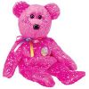 TY Beanie Baby - DECADE the Bear (Hot Pink Version)  (8.5 inch - Mint)