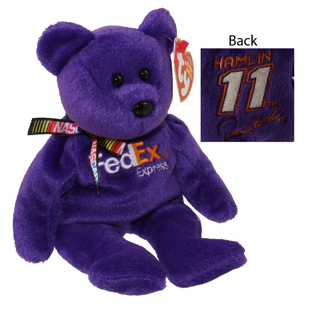 TY Beanie Baby - DENNY HAMLIN #11 The Nascar Bear (8.5 Inch) (Mint ...