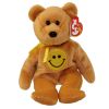 TY Beanie Baby - DIMPLES the Smiley Face Bear (8.5 inch - Mint)