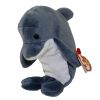 TY Beanie Baby - ECHO the Dolphin (6.5 inch) (Mint)