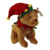 TY Beanie Baby - ELFIS the Holiday Dog (6 inch) (Mint)