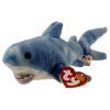 TY Beanie Baby - FINN the Shark (Blue Version) (9 inch) (Mint)