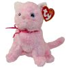 TY Beanie Baby - FLEUR the Pink Cat (6 inch) (Mint)