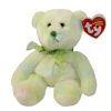 TY Beanie Baby - FLORA the Green Ty-dyed Bear (7.5 inch) (Mint)