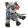 TY Beanie Baby - FRISCO the Gray Cat (7 inch) (Mint)