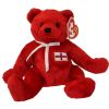 TY Beanie Baby - GEORGE the Bear (7 inch) (Mint)