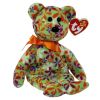 TY Beanie Baby - GROOVEY the Flower Print Bear (8.5 inch) (Mint)