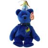 TY Beanie Baby - HAPPY BIRTHDAY the Bear (2007 Blue Version) (9 inch) (Mint)