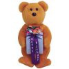 TY Beanie Baby Mini - HAPPY BIRTHDAY the Bear ( Brown - w/ Present ) (5.5 inch) (Mint)