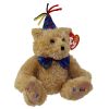 TY Beanie Baby - HAPPY BIRTHDAY the Bear (w/Bow Tie & Hat) (6.5 inch) (Mint)