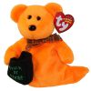 TY Beanie Baby - HAUNTED the Orange Ghost Bear (6 inch) (Mint)