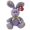 TY Beanie Baby - HEATHER the Lavender Bunny (6.5 inch) (Mint)