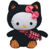 TY Beanie Baby - HELLO KITTY (BLACK CAT COSTUME) (Mint)