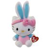 TY Beanie Baby - HELLO KITTY (Blue Ears & Pink Overalls) (8 inch) (Mint)