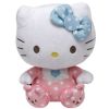 TY Beanie Baby - HELLO KITTY (Pink Baby w/ Rattle - 6 inch) (Mint)