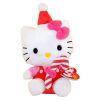 TY Beanie Baby - HELLO KITTY ( RED CANDY CANE) (7.5 inch) (Mint)