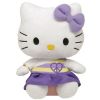 TY Beanie Baby - HELLO KITTY ( PEACE DRESS PURPLE ) (5.5 inch) (Mint)